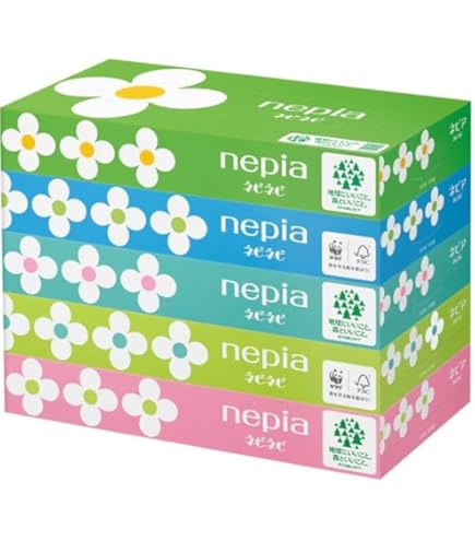 Amazon.co.jp: ネピア ネピネピ ティシュ 300枚(150組)×5箱 : ドラッグ